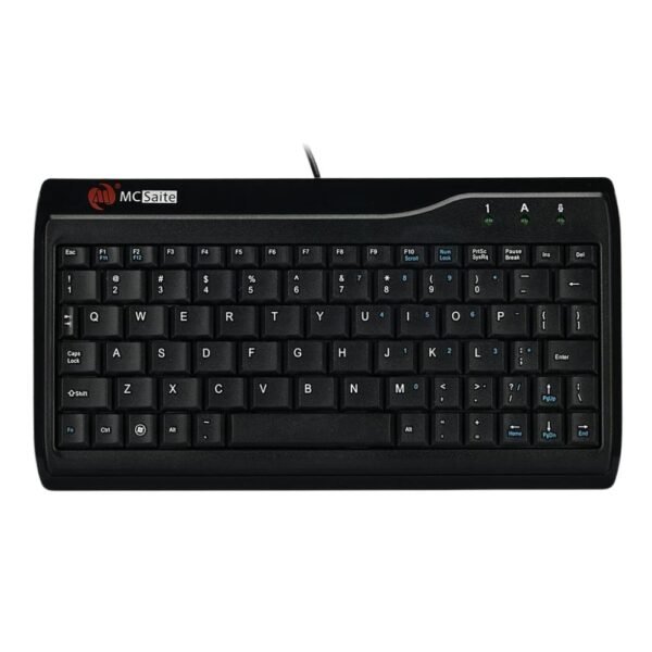 Super Mini Wired Keyboard - MCSaite Full Size 78 Keys Keypad - Small Portable - Professional or Industrial Use for Computer & Laptop Mac Notebook