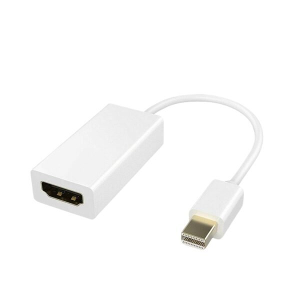 Mini DP to HDMI Cable Converter - Thunderbolt Mini Displayport DP To HDMI Converter - White - CHINA