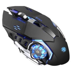 Zunate Wireless Rechargeable & Bluetooth Gaming Mouse - CHINA - (RGB Lights & Professional FPS Shooter) -