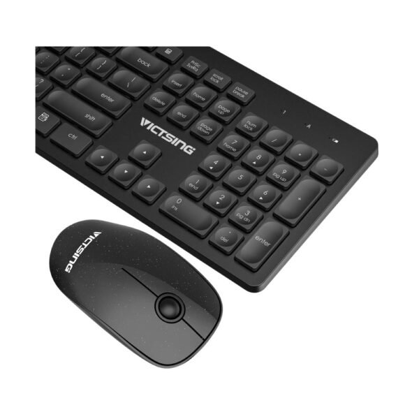 Victsing Wireless Keyboard & Mouse - Simplify Your Deskspace - Mouse Model: PC238A-1 | Keyboard Model: PC238A