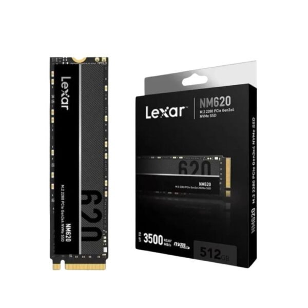 Lexar NM620 M.2 2280 NVMe SSD 512GB PCle Gen 3x4 - Box Pack - With 02 Years Warranty