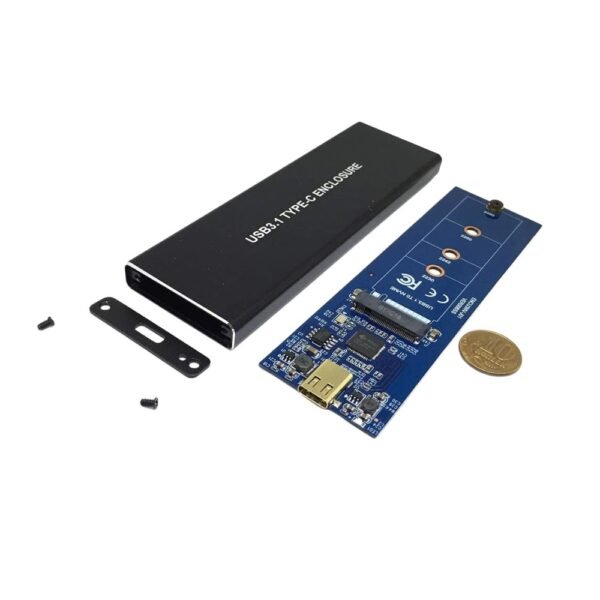 M.2 & NVMe SSD Portable Enclosure - USB 3.2 To Type-C (10 Gbps) - CHINA