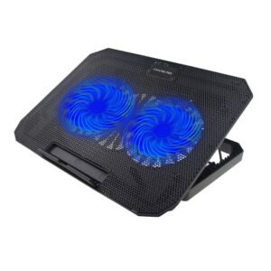 Coolbell CB202 Cooling Pad - 12-17 Inch Laptops Gaming Notebook - With 2 large Quiet Fans Laptop Stand USB Powered Adjustable Mounts Stand - With RGB LED Lights