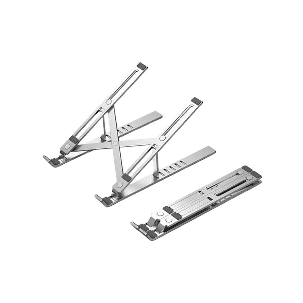 Portable Aluminum Folding Laptop Stand – Silver